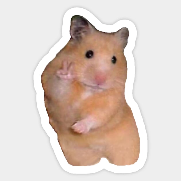 Peace Hamster Sticker by TojFun